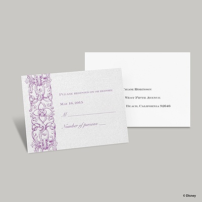 Romantic Imagination Response Card and Envelope - Rapunzel