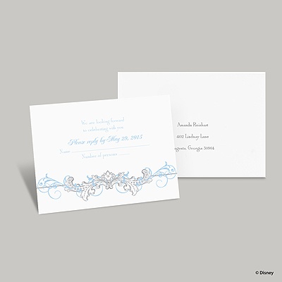 Fairy Tale Filigree Response Card and Envelope