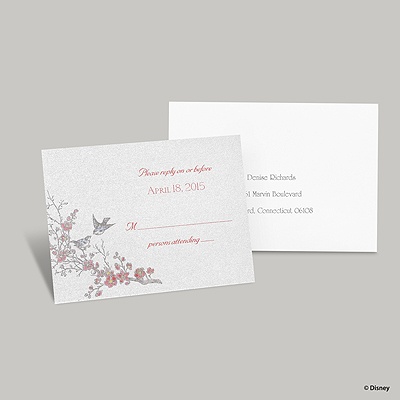 The Fairest Response Card and Envelope - Snow White