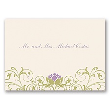 Water Lily Note Card and Envelope - Tiana