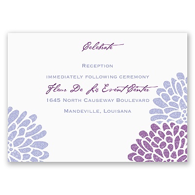 It Takes Two - Color Choice - Reception Card