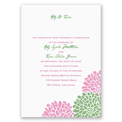 It Takes Two - Fuchsia - Invitation