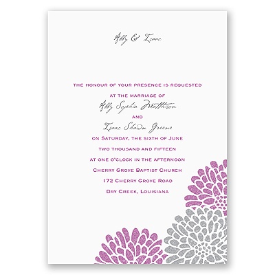 It Takes Two - Amethyst - Invitation