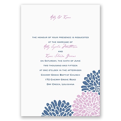 It Takes Two - Navy - Invitation