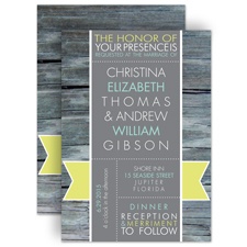 Rustic Banner - Limelight - Invitation