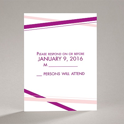 Diamond Delight - Amethyst - Response Card and Envelope