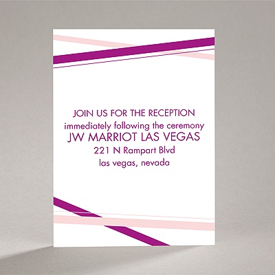 Diamond Delight - Amethyst - Reception Card