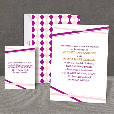 Diamond Delight - Amethyst - Invitation