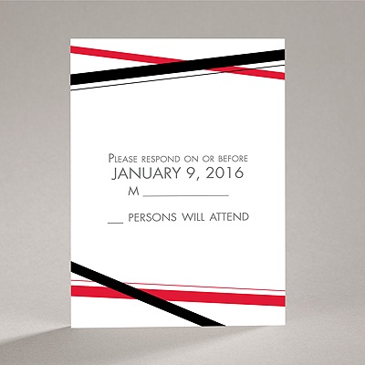 Diamond Delight - Black - Response Card and Envelope
