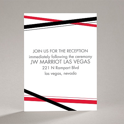 Diamond Delight - Black - Reception Card