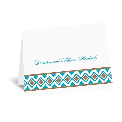 Southwest Flair - Thank You Card and Envelope