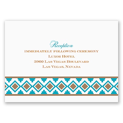 Southwest Flair - Reception Card