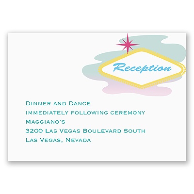 Fabulous Las Vegas - Reception Card