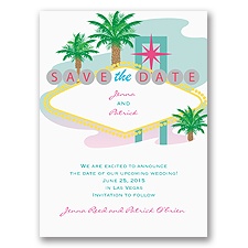 Fabulous Las Vegas - Save the Date Card