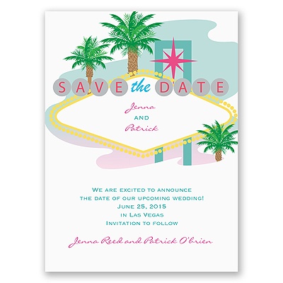 Fabulous Las Vegas - Save the Date Card