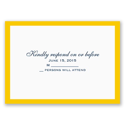 Loving Las Vegas - Response Card and Envelope
