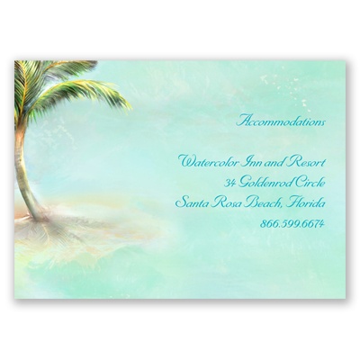 Palm Tree - Accommodations Card