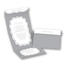 Striped Crest - Seal and Send Invitation