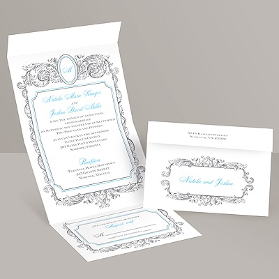 Posh Frame - Seal and Send Invitation
