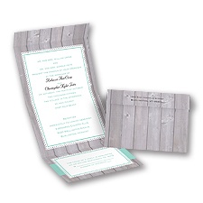 Rustic Fence - Seal and Send Invitation