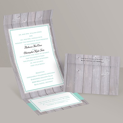 Rustic Fence - Seal and Send Invitation