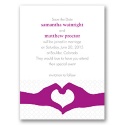 Heart Hands - Amethyst - Save the Date Card