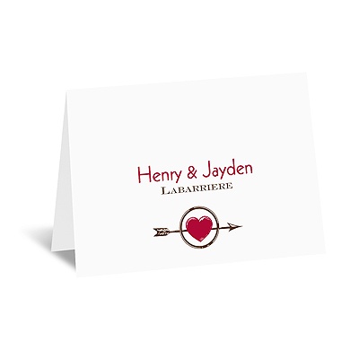 The Love Games - Thank You Card and Envelope