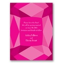 Facets - Fuchsia - Save the Date Card