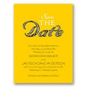 Sassy Stripes - Citrus - Save the Date Card