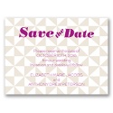 Pinwheel Pattern - Champagne - Save the Date Card