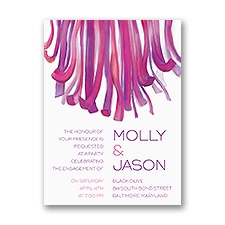 Streamers - Grapevine - Engagement Party Invitation