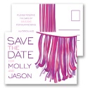 Streamers - Grapevine - Save the Date Postcard