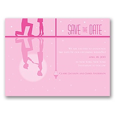 Reflection - Fuchsia - Save the Date Card