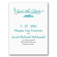 Love in Bloom - Save the Date Card