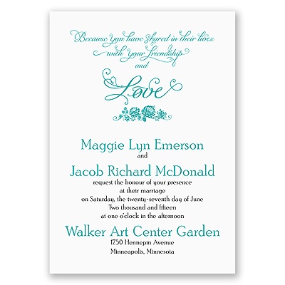 Love in Bloom - Invitation