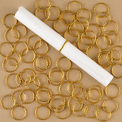 Gold Scroll Rings