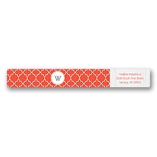 Wooden Lattice - Address Label