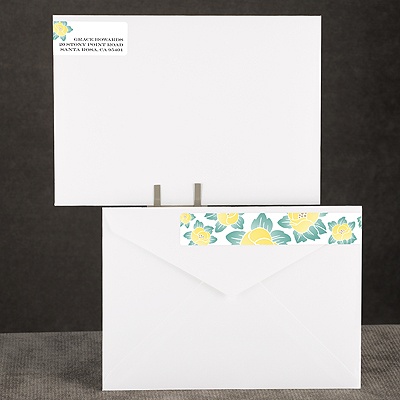 Blooming Beauty - Citrus - Address Label
