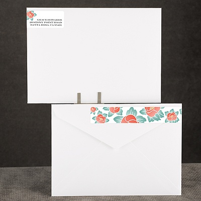 Blooming Beauty - Tango - Address Label