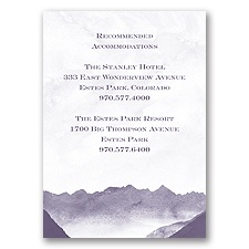 Mountain Mist - Accommodation Card
