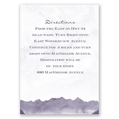 Mountain Mist - Map Card