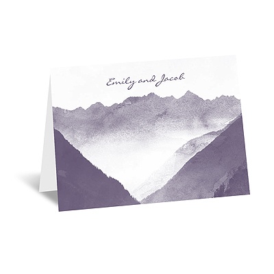 Mountain Mist - Thank You Card and Envelope