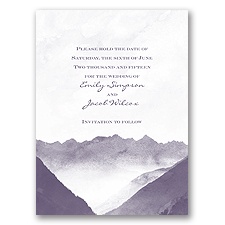 Mountain Mist - Save the Date Card