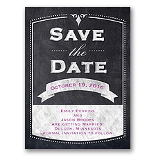 Old School - Save the Date Card