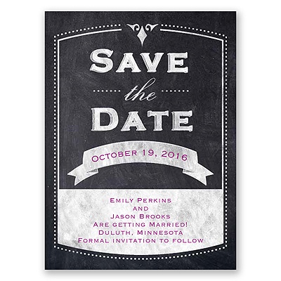 Old School - Save the Date Card