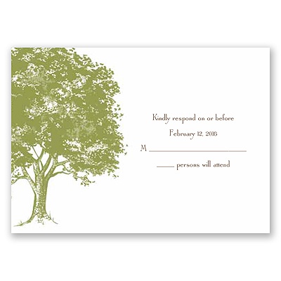 Love Naturally - Response Card and Envelope