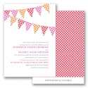 Gingham Banner - Cherry - Invitation