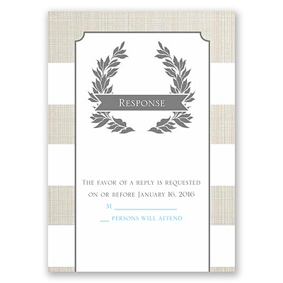 Yours Truly - Response Card and Envelope