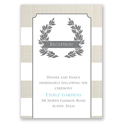 Yours Truly - Reception Card