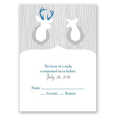 Buck & Doe -Response Card and Envelope